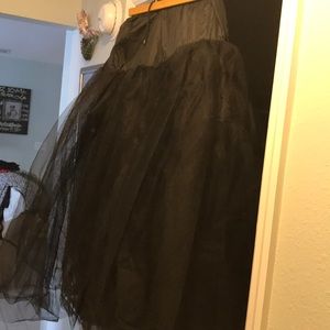Black tulle petticoat